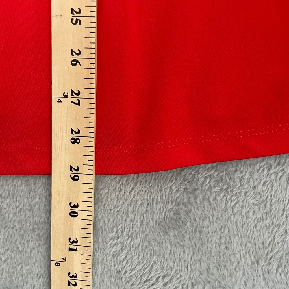Nike Golf Mens Dri-FIT Polo Shirt Red Short Sleeve Size Medium Athleisure Golf - Picture 6 of 9